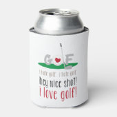 Rafraîchisseur Pour Canette I Love Golf (Can devant)