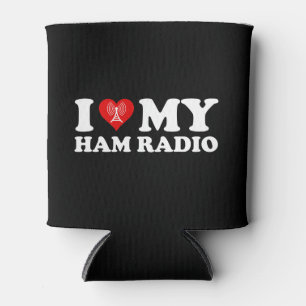 Rafraîchisseur Pour Canette I Love (Heart) My Ham Radio
