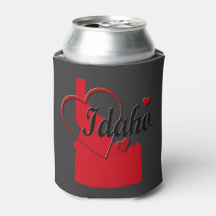 Rafraîchisseur Pour Canette I Love Idaho Hearts Map