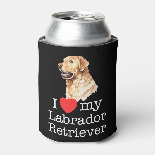 Rafraîchisseur Pour Canette I Love My Labrador Retriever (Can devant)