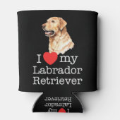Rafraîchisseur Pour Canette I Love My Labrador Retriever (Dos)