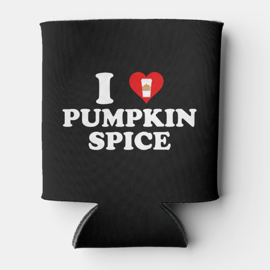 Rafraîchisseur Pour Canette I Love Pumpkin Spice (Devant)
