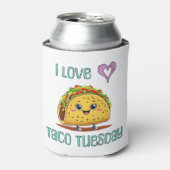 Rafraîchisseur Pour Canette I Love Taco Tuesday (Can devant)