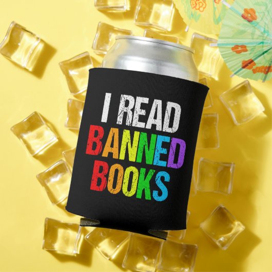 Rafraîchisseur Pour Canette I Read Banned Books Rainbow (Été in situ)