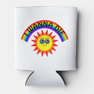 Rafraîchisseur Pour Canette I Wanna Die - Rainbow Smiling Sun