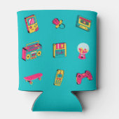 Rafraîchisseur Pour Canette Iconic 90's - thème rétro amusant (Dos)