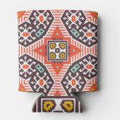 Rafraîchisseur Pour Canette Ikat Aztec : Textes à rayures ethniques (Dos)