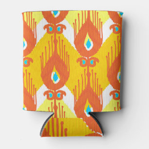 Rafraîchisseur Pour Canette Ikat Fabric Motif : Ethnic Vintage Design.