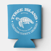 Rafraîchisseur Pour Canette Île de Tybee (tortue de mer) (Dos)