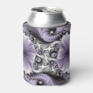 Rafraîchisseur Pour Canette Illusion de lilas Art floral abstrait fractal Fant