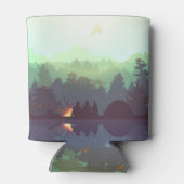 Rafraîchisseur Pour Canette Illustration Camping Adventure Forest Mountain (Dos)