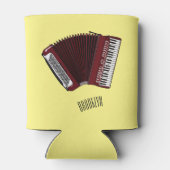 Rafraîchisseur Pour Canette Illustration d'accordion (Dos)