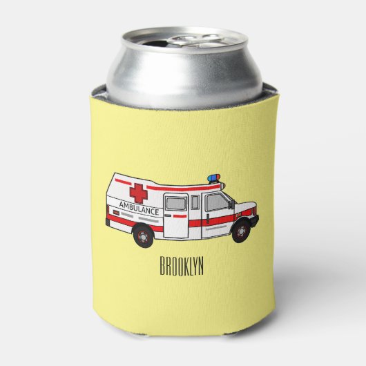 Rafraîchisseur Pour Canette Illustration d'ambulance (Can devant)