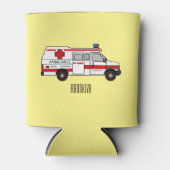 Rafraîchisseur Pour Canette Illustration d'ambulance (Devant)