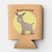 Rafraîchisseur Pour Canette Illustration d'âne miniature joyeux (Dos)