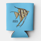 Rafraîchisseur Pour Canette Illustration d'angelfish (Devant)
