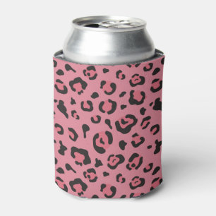 Rafraîchisseur Pour Canette Illustration d'animal de rose de léopard