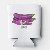 Rafraîchisseur Pour Canette Illustration d'aubergine (Dos)
