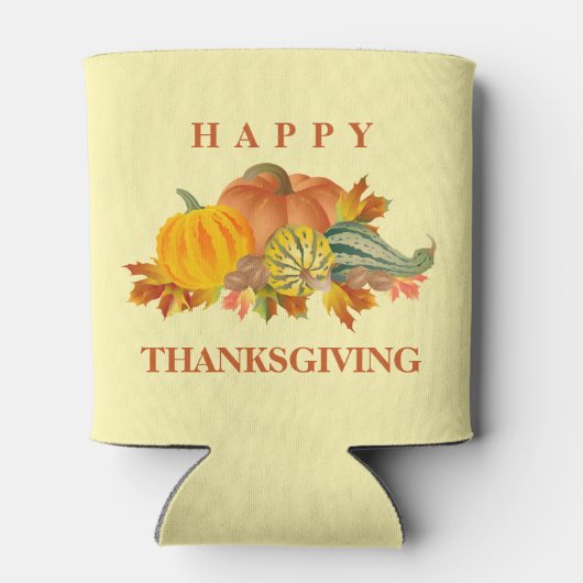 Rafraîchisseur Pour Canette Illustration d'automne (Dos)