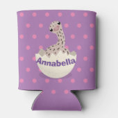 Rafraîchisseur Pour Canette Illustration d'autruche pour bébé à couver mignon (Dos)