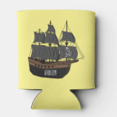 Rafraîchisseur Pour Canette Illustration de bateau pirate (Dos)