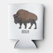 Rafraîchisseur Pour Canette Illustration de bison (Devant)