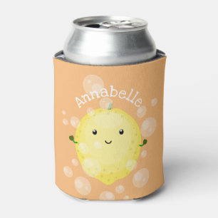 Rafraîchisseur Pour Canette Illustration de bulles de caricatures de citron mo