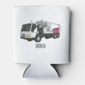 Rafraîchisseur Pour Canette Illustration de camion à ordures (Devant)