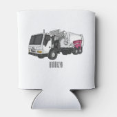 Rafraîchisseur Pour Canette Illustration de camion à ordures (Dos)