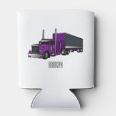 Rafraîchisseur Pour Canette Illustration de camion semi-remorque (Dos)