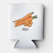 Rafraîchisseur Pour Canette Illustration de carotte (Devant)