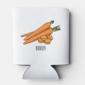 Rafraîchisseur Pour Canette Illustration de carotte (Dos)