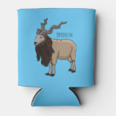 Rafraîchisseur Pour Canette Illustration de chèvre de Markhor (Devant)