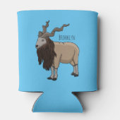 Rafraîchisseur Pour Canette Illustration de chèvre de Markhor (Dos)