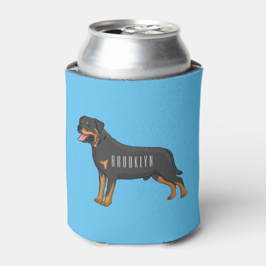 Rafraîchisseur Pour Canette Illustration de chien Rottweiler (Can devant)
