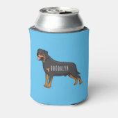 Rafraîchisseur Pour Canette Illustration de chien Rottweiler (Can Dos)