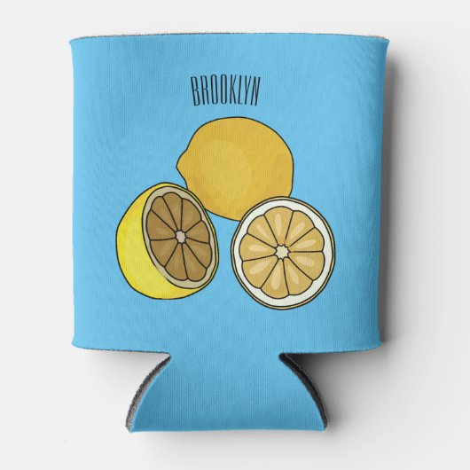 Rafraîchisseur Pour Canette Illustration de citron (Devant)