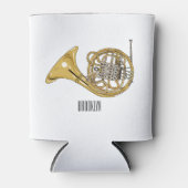 Rafraîchisseur Pour Canette Illustration de corne française (Devant)