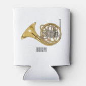 Rafraîchisseur Pour Canette Illustration de corne française (Dos)