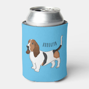 Rafraîchisseur Pour Canette Illustration de dessin animé de chien basset hound