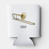 Rafraîchisseur Pour Canette Illustration de dessin animé de Trombone (Dos)