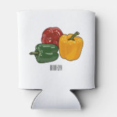 Rafraîchisseur Pour Canette Illustration de dessin de Capsicum (Dos)