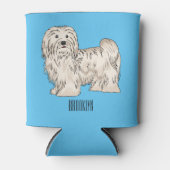 Rafraîchisseur Pour Canette Illustration de dessin de chien de Havan (Devant)