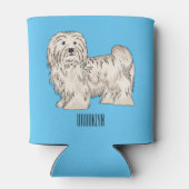 Rafraîchisseur Pour Canette Illustration de dessin de chien de Havan (Dos)