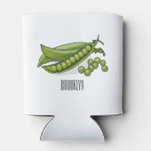 Rafraîchisseur Pour Canette Illustration de dessin de pois (Dos)