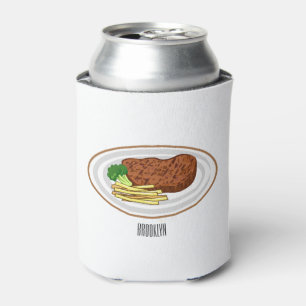 Rafraîchisseur Pour Canette Illustration de dessin de steak