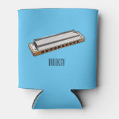 Rafraîchisseur Pour Canette Illustration de dessin d'Harmonica (Devant)