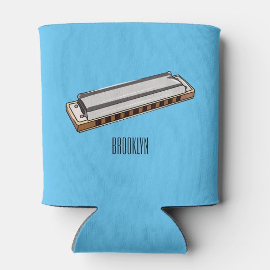 Rafraîchisseur Pour Canette Illustration de dessin d'Harmonica (Dos)