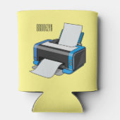 Rafraîchisseur Pour Canette Illustration de dessin d'imprimante (Dos)