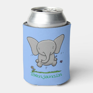 Rafraîchisseur Pour Canette Illustration de dessin mignon bleu éléphant bébé